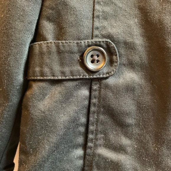 Gymboree girls black blazer coat. Stylish with white stitching size S (5/6) - Picture 4 of 11